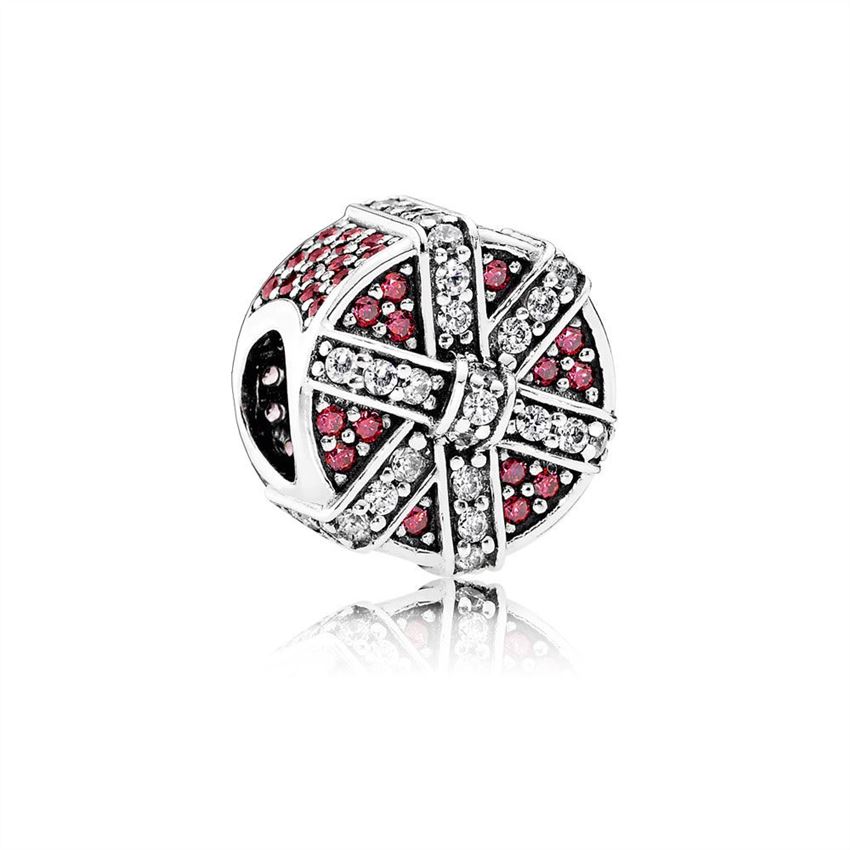 Pandora Shimmering Gift Charm, Red & Clear CZ 792006CZR, Pandora Charms ...