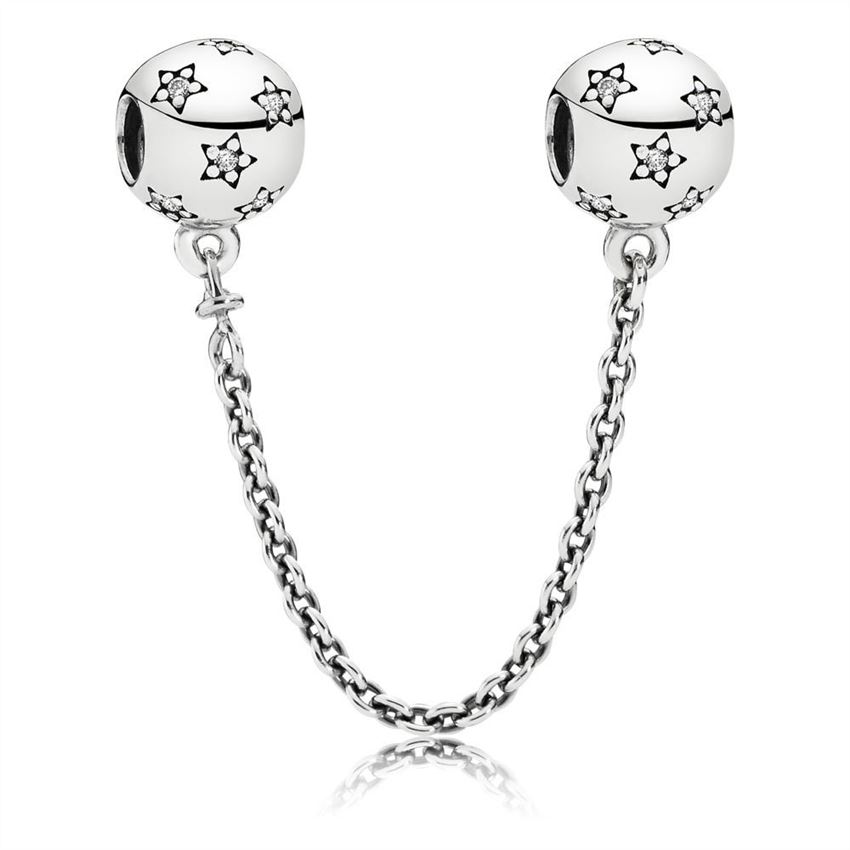 Pandora Star silver safety chain 791782CZ, Pandora Charms Sale ...