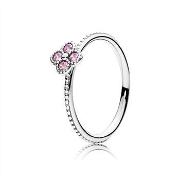 Pandora Oriental Blossom Ring, Pink CZ 191001PCZ