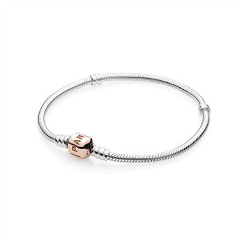 Pandora Silver Charm Bracelet with PANDORA Rose Clasp 580702