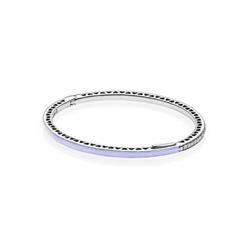 Pandora Purple Radiant Hearts of PANDORA Bangle 590537EN66