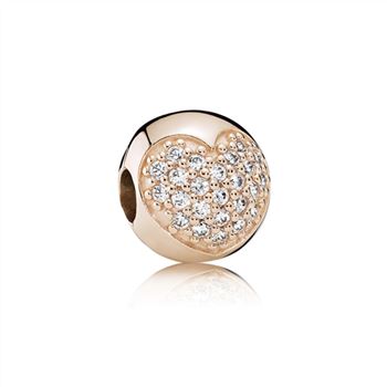 Pandora Love Of My Life Clip, PANDORA Rose & CZ 781053CZ