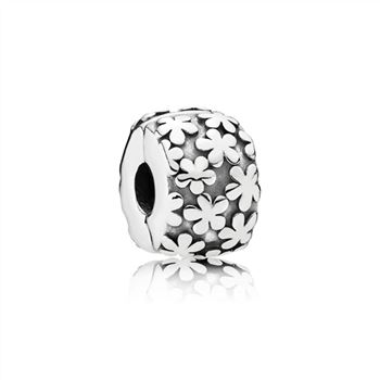 Pandora Flower Burst Silver Clip Charm - PANDORA 790533