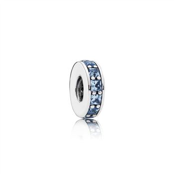 Pandora Eternity Spacer, Sky-Blue Crystal 791724NBS