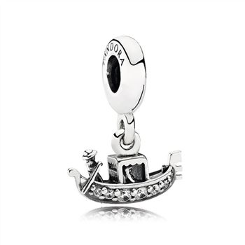 Pandora Gondola Dangle Charm, Clear CZ 791143CZ