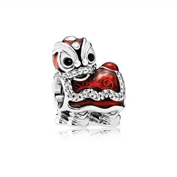 Pandora Chinese Lion Dance Charm, Mixed Enamel 792043CZ