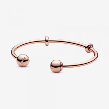 Pandora Moments Open Bangle Rose gold plated 586477