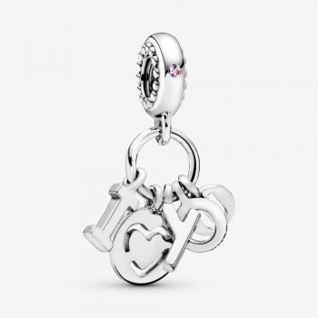 I Love You Letters Dangle Charm 796596FPC