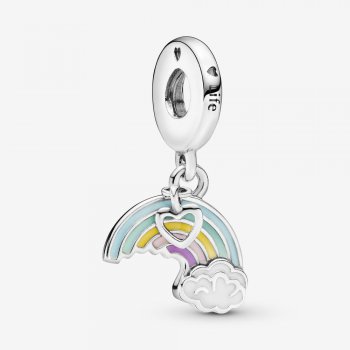 Rainbow and Cloud Dangle Charm 797016ENMX