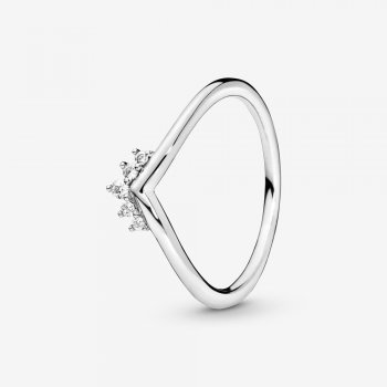 Tiara Wishbone Ring Sterling silver 198282CZ